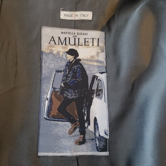 Italian 3/4 length Wool Coat Size 10 - Picture 2 of 4